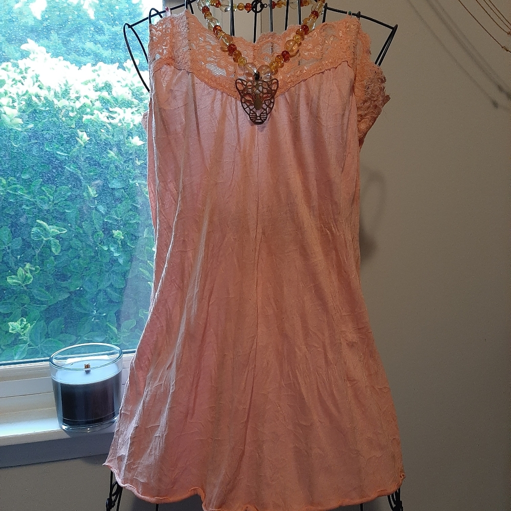 Orange spaghetti strap top